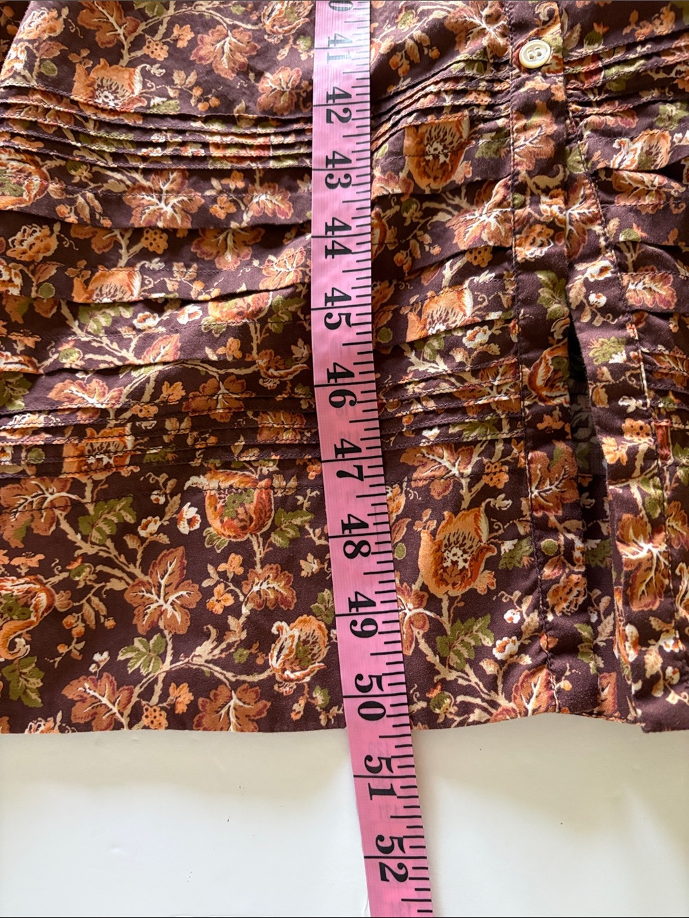 Doen Philana Mulberry Vine Floral Organic Cotton Tiered Maxi Dress Small - Picture 14 of 14
